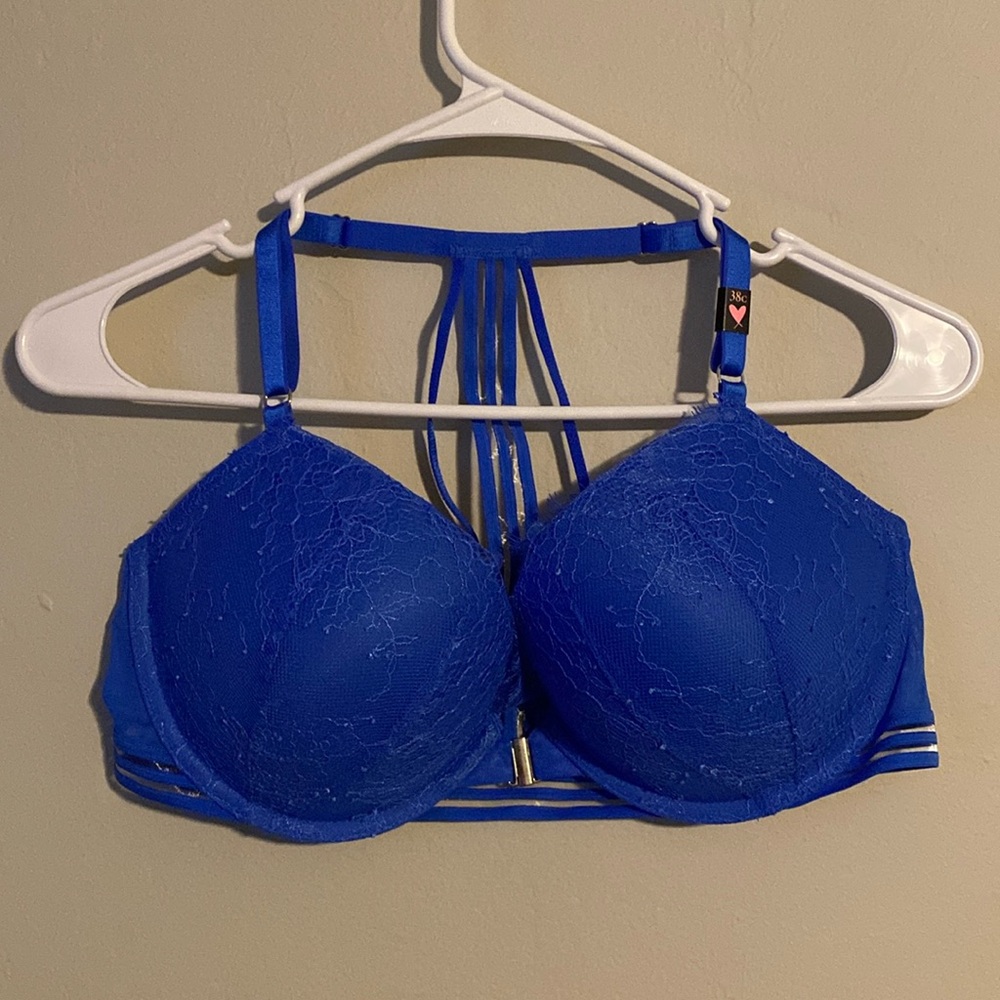 Royal blue lace bra, NWT